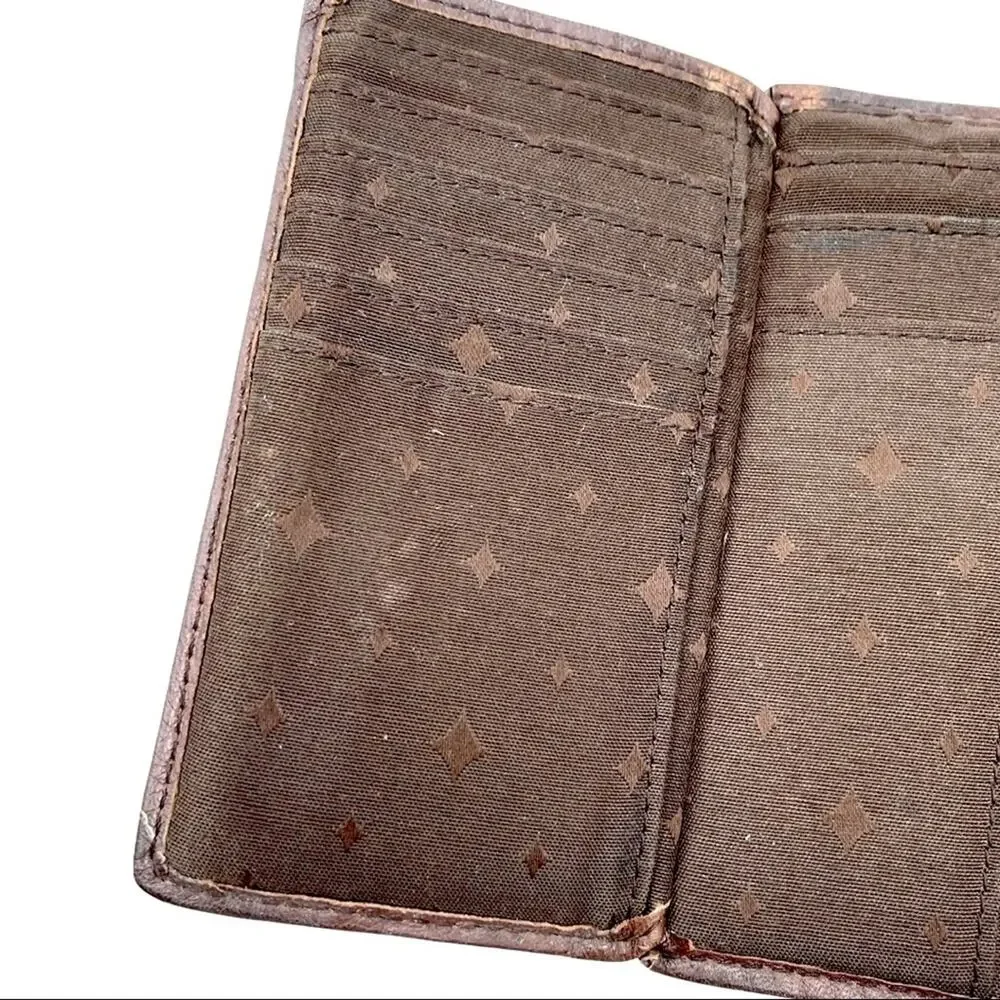 VINTAGE - FOSSIL tri-fold mini wallet card holder